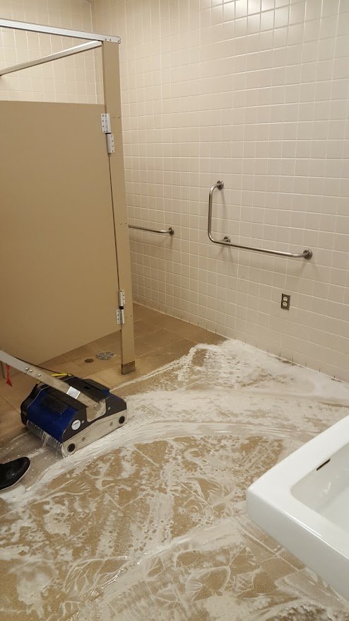 More restroom cleaning